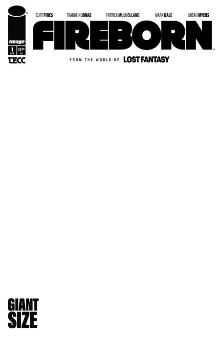 Fireborn #1 Cvr E Blank Sketch Var