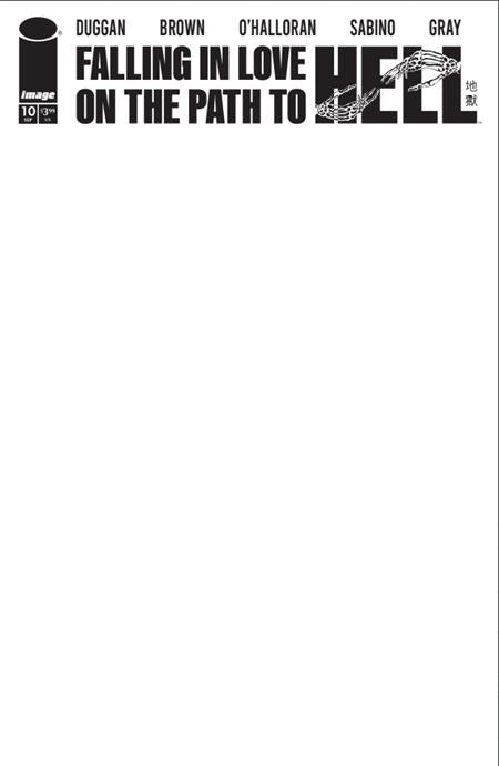 FALLING IN LOVE ON THE PATH TO HELL #10 - CVR C BLANK SKETCH VAR (MR)