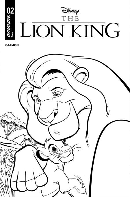 LION KING #2 - CVR I JACOB EDGAR LINE ART FOC BONUS VAR