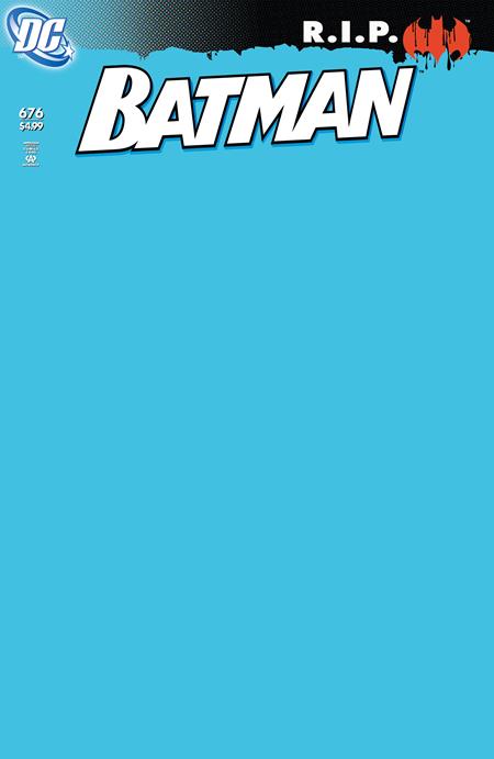 BATMAN #676 - Blank Sketch Cover (Blue) — Default Title