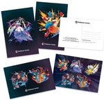 Pokemon - 2025 Mega Evolution Postcards Set Of 4 - Pokemon Center Exclusive Sealed (B)